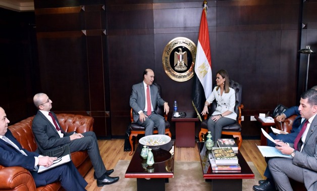 Minister of Investment Sahar Nasr and head of the Suez Canal Authority Mohab Mamesh- Press photo