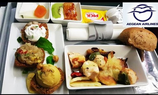 A meal on Aegean plane – Aegean Airlines