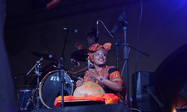 Asia Madni during BA Arts Centre concert in Alexandria - Facebook