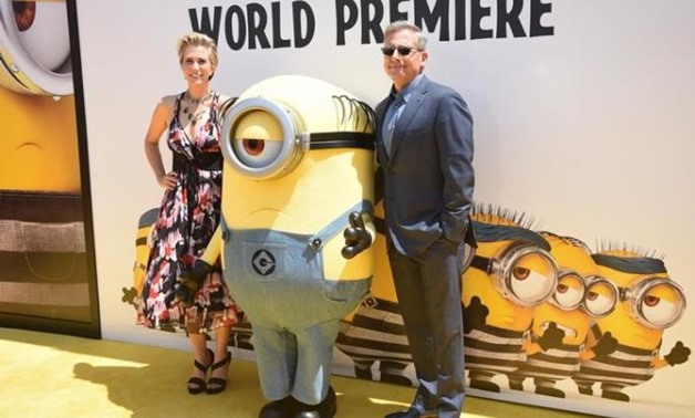 Cast members Kristen Wiig (L) and Steve Carell attend the premiere of 'Despicable Me 3' in Los Angeles, California, U.S. June 24, 2017. REUTERS/Phil McCarten