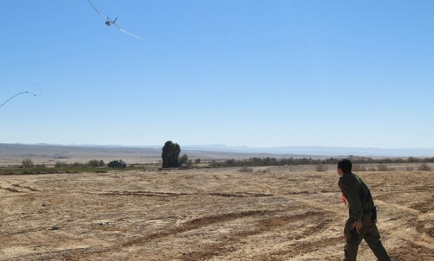 A soldier training with the man-portable and hand-launched skylark mini UAV (Photo credit: Courtesy: Cpl. Zev Marmorstein/ IDF Spokesperson's Unit)