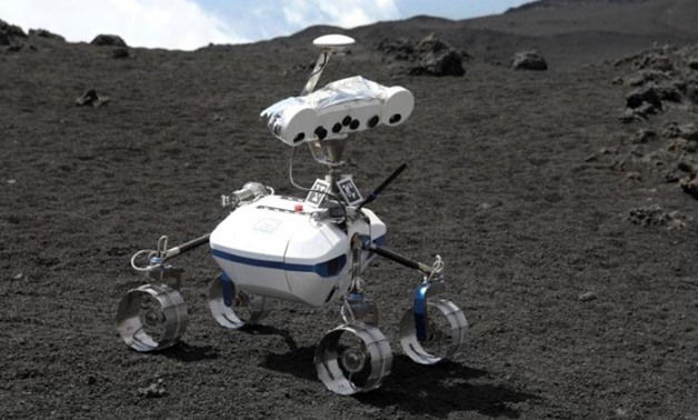 A robot is seen on Mount Etna, Italy, July 2, 2017. Picture taken July 2, 2017. REUTERS/Antonio Parrinello