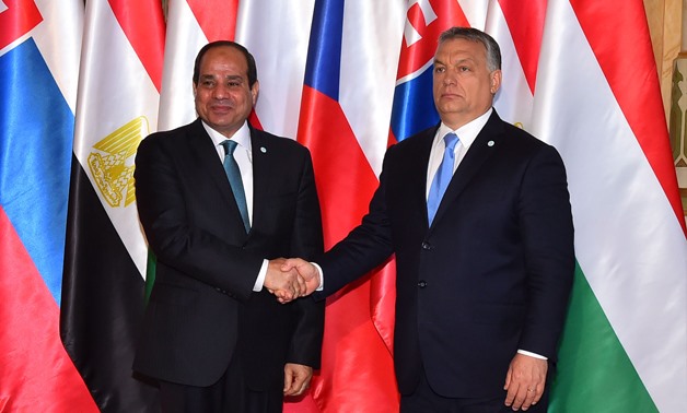 President Abdel Fatah el Sisi during his participation in the Visegard - Press photo