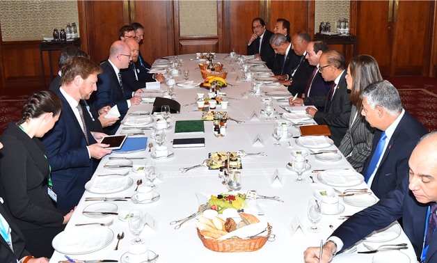 Al-Sisi's meeting with Czech Prime Minister - File photo