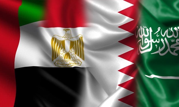 Egypt, Saudi Arabia, Bahrain, UAE flags- Egypt Today, 