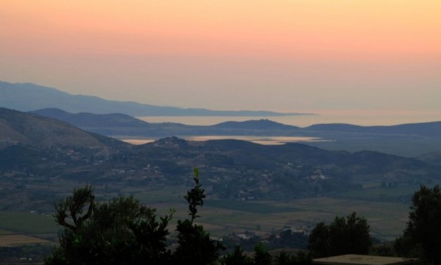 The view from Kalivia village. You can see Corfu in the background - Madnomad.gr