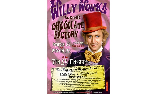 7th Street Theatre Hoquiam, WA Willy Wonka and the chocolate factory