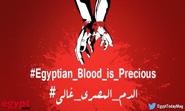 Egypt Blood is Precious Hashtag - Infograph by Ahmed Hussein