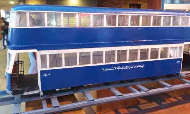 Tram car model in Raml Station, Alexandria - Egypt Today 