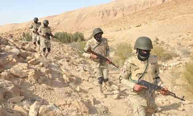 Egyptian army in North Sinai - press photo