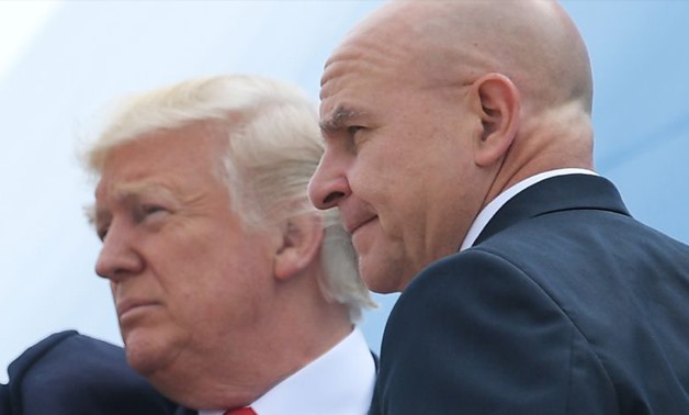 US President Donald Trump (L) and National Security Advisor HR McMaster are pictured in June 2017 (AFP Photo/MANDEL NGAN)