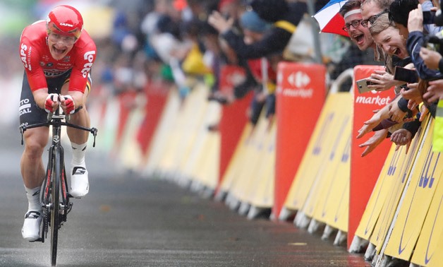 Lotto Soudal rider Andre Greipel of Germany rides during the stage