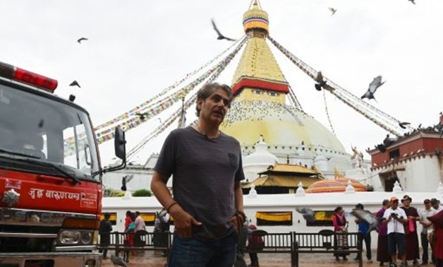 © AFP | US actor Michael Imperioli, star of TV series "The Sopranos", talks with AFP during an interview at the Boudhanath Stupa in Kathmandu
