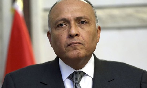 The Egyptian Foreign Minister Sameh Shoukry - File photo 