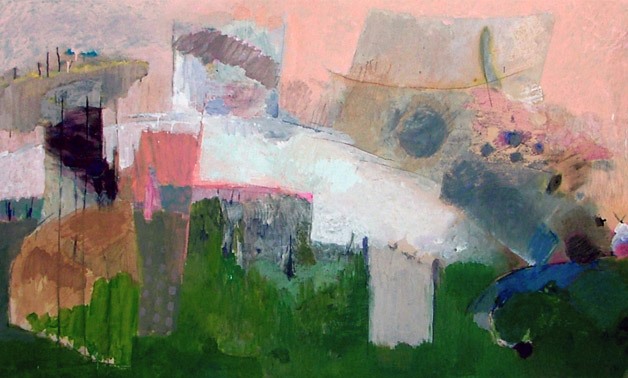 Downhill Mixed Media on Panel 122 x 236 cm 2009 - Photos by Al Masar Gallery 