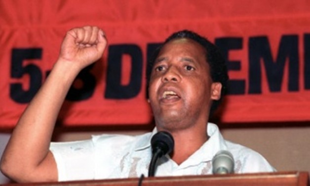 Chris Hani delivering a speech in Johannesburg in 1991. — Reuters
