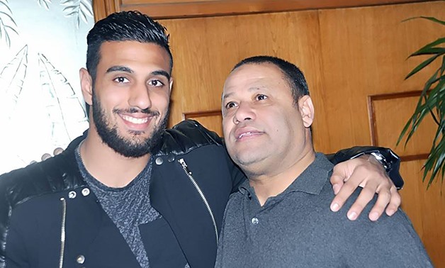 Ahmed El-Shennawi with his former coach Diaa Elsayed, Diaa Elsayed Facebook account