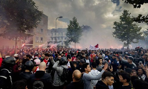 Fans made a huge show of support for Abdelhak Nouri and his family - AFP
