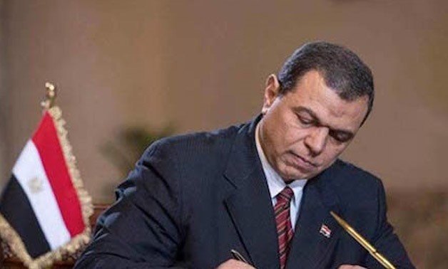 Egypt's Minister of Manpower Mohamed Saafan - Press Photo