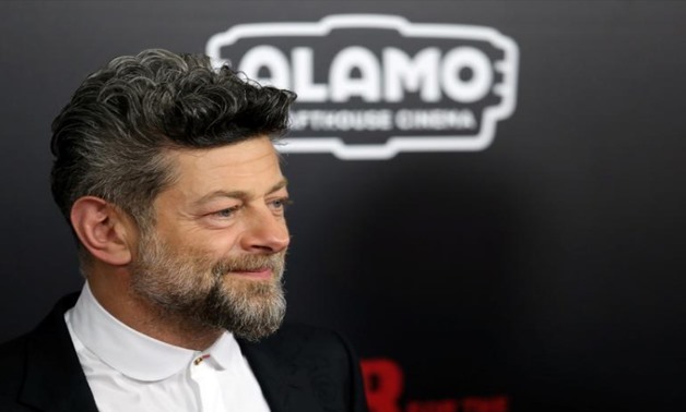 Actor Andy Serkis is seen on the red carpet at a screening of "War for the Planet of the Apes" in Manhattan, New York, U.S., July 10, 2017.

