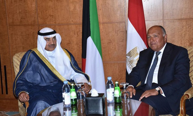 Egyptian and Kuwaiti foreign ministers held talks over bilateral relations – Press photo by Foreign Affairs Ministry's spokesperson's office  