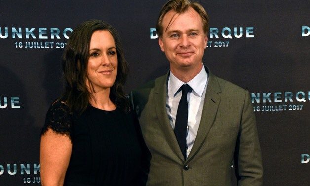 British-American film director Christopher Nolan, seen here with his film producer wife Emma Thomas, seeks the 'ecstatic truth' in the new film 'Dunkirk' - AFP/FRANCOIS LO PRESTI