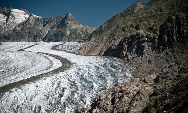 Swiss glacier - via Wikimedia Commons