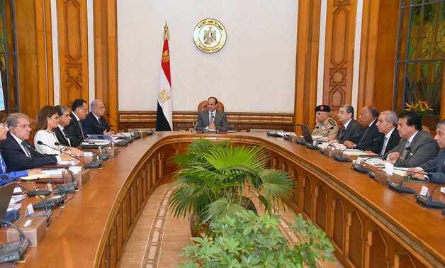 The meeting of the Supreme Council for the peaceful uses of nuclear energy headed by President Abdel Fattah Al-Sisi - Press Photo