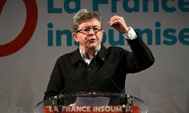 Anne-Christine Poujoulat, AFP | Jean-Luc Melenchon addresses the press and his supporters in Marseille on 18 June 2017 - Reuters