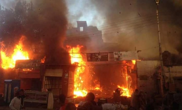 Edfu Fire – Photo taken by a citizen