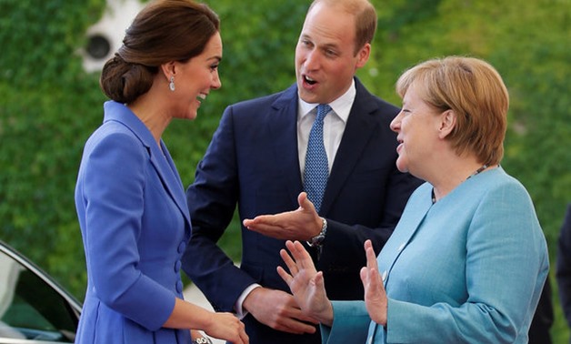 Britain's William and Kate meet Merkel during pre-Brexit charm tour - Reuters