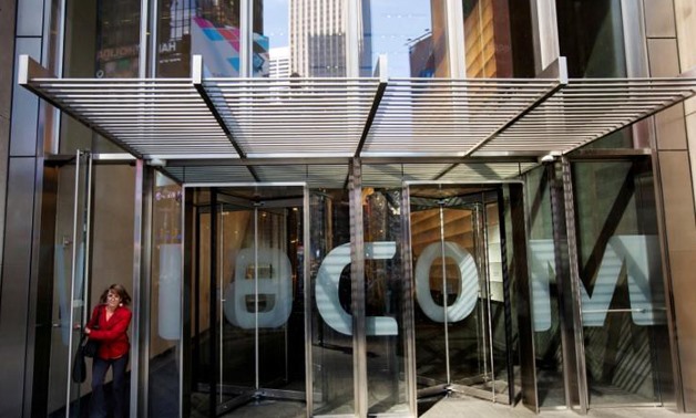 FILE PHOTO: A woman exits the Viacom Inc. headquarters in New York, U.S. on April 30, 2013.
Lucas Jackson