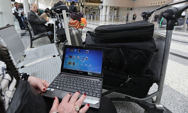  The US ban was reportedly prompted by concerns that extremists planned to target aircraft with bombs hidden in electronic devices. Photograph: Anwar Amro/AFP/Getty Images
 