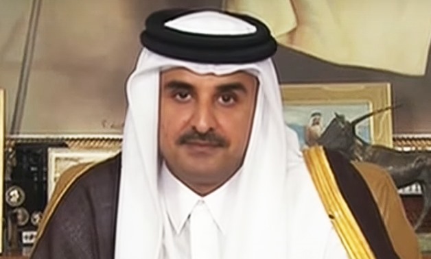 Tamim Bin Hamad during his Friday speech
