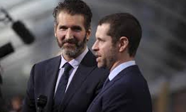 David Benioff (L) and Dan Weiss, creators and executive producers, arrive for the season premiere of HBO's "Game of Thrones" in San Francisco, California March 23, 2015.  Robert Galbraith