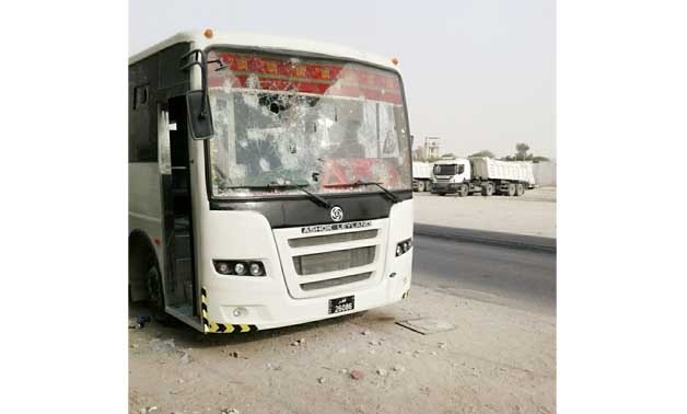 Buses damaged amid riots erupted in Qatar - photo obtained by Egypt Today