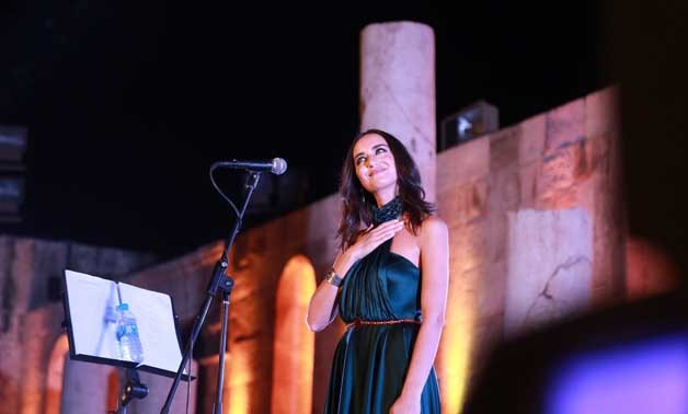 Faia Younan's previous performance in Jordan (Photo courtesy to Faia Younan official Facebook page)