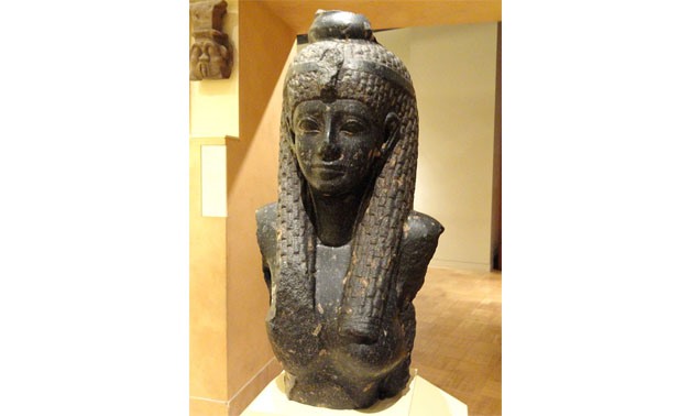 Cleopatra statue fragment via Wikimedia