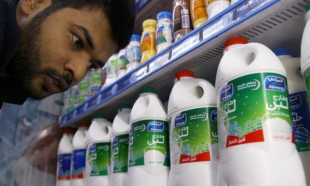 A man looks at dairy products produced by Almarai at a grocery in Riyadh, Saudi Arabia June 2, 2016. REUTERS/Faisal Al Nasser - RTSGJ5Z
REUTERS/Faisal Al Nasser