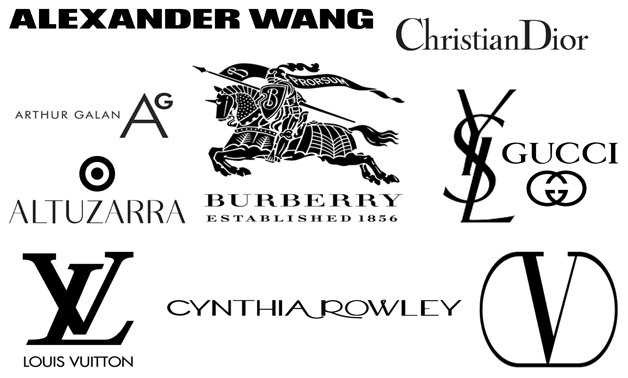 Logos Of High Fashion Brands