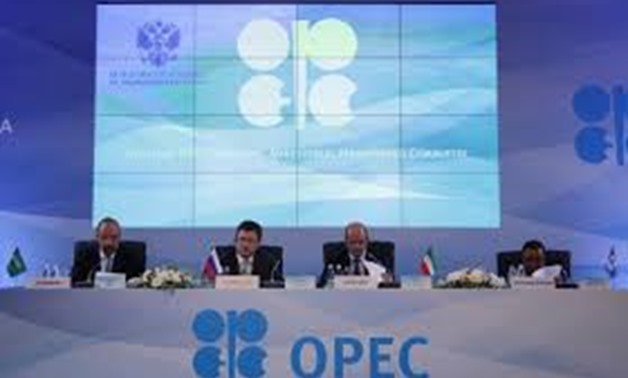 Saudi Arabian Energy Minister Khalid al-Falih, Russian Energy Minister Alexander Novak, Kuwaiti Oil Minister Essam al-Marzouq and OPEC Secretary General Mohammad Barkindo attend a meeting of the 4th OPEC-Non-OPEC Ministerial Monitoring Committee in St. Pe