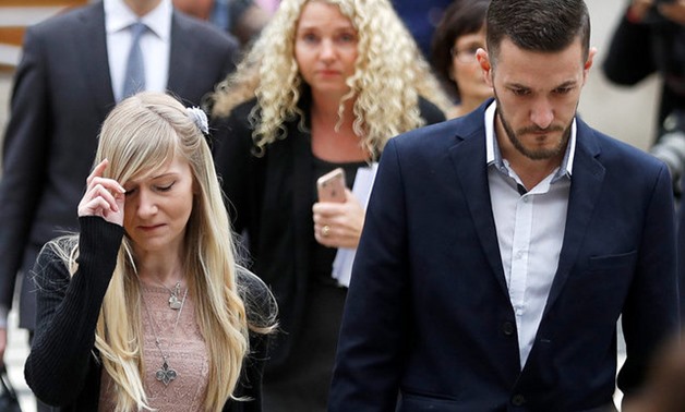 Charlie Gard's parents Coonie Yates and Chris Gard arrive at the High Court ahead of a hearing on their baby's future, in London, Britain July 24, 2017. REUTERS/Peter Nicholls TPX IMAGES OF THE DAY

