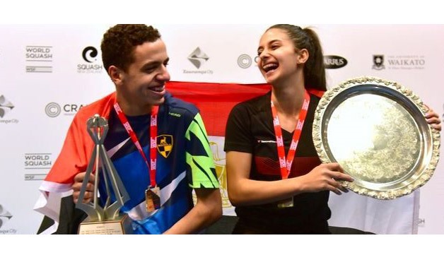 Marwan Tarek and Rawan El Araby, Egyptian national squash team players - worldsquash Official website