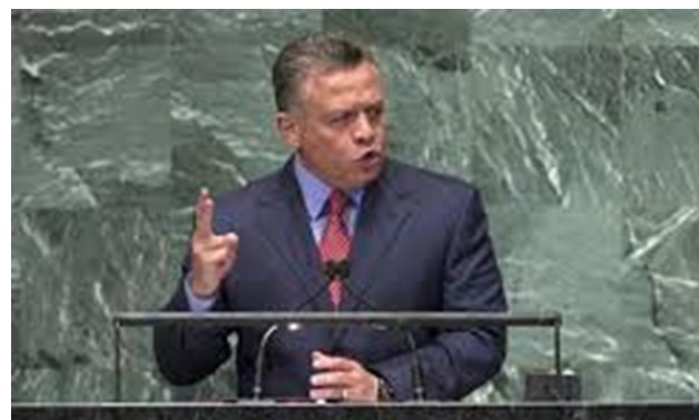 FILE- Jordan's King Abdullah II Bin Al Hussein addresses the 67th session of the United Nations General Assembly at UN headquarters in New York - REUTERS