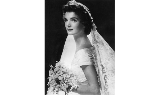 Jackie Kennedy on her wedding day, Rhode Island, September 12, 1953 – Courtesy of Wikimedia Commons