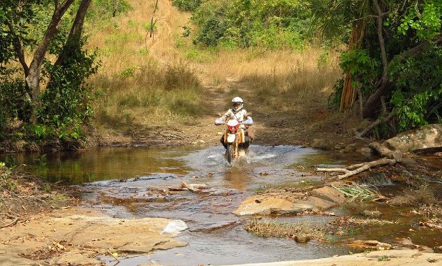 After so many streams that we had to cross, Christina was quite at home in riding through them- via Madnomad