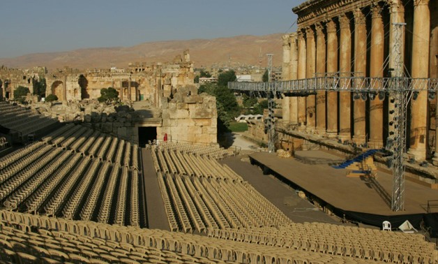 (FILES) -- A general view dated July 13, 2006 of the famed ruins of Baalbek home to the annual international festival