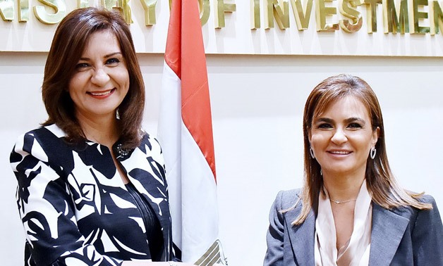 Nabila Makram, Minister of Immigration and Expatriate Affairs and Sahar Nasr, Minister of Investment and Cooperation - Press photo