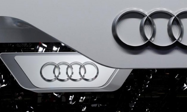 The logo of Audi is pictured at the Auto China 2016 auto show in Beijing - Reuters