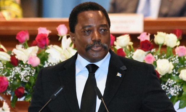 Democratic Republic of Congo's President Joseph Kabila addresses the nation at Palais du Peuple in Kinshasa - REUTERS